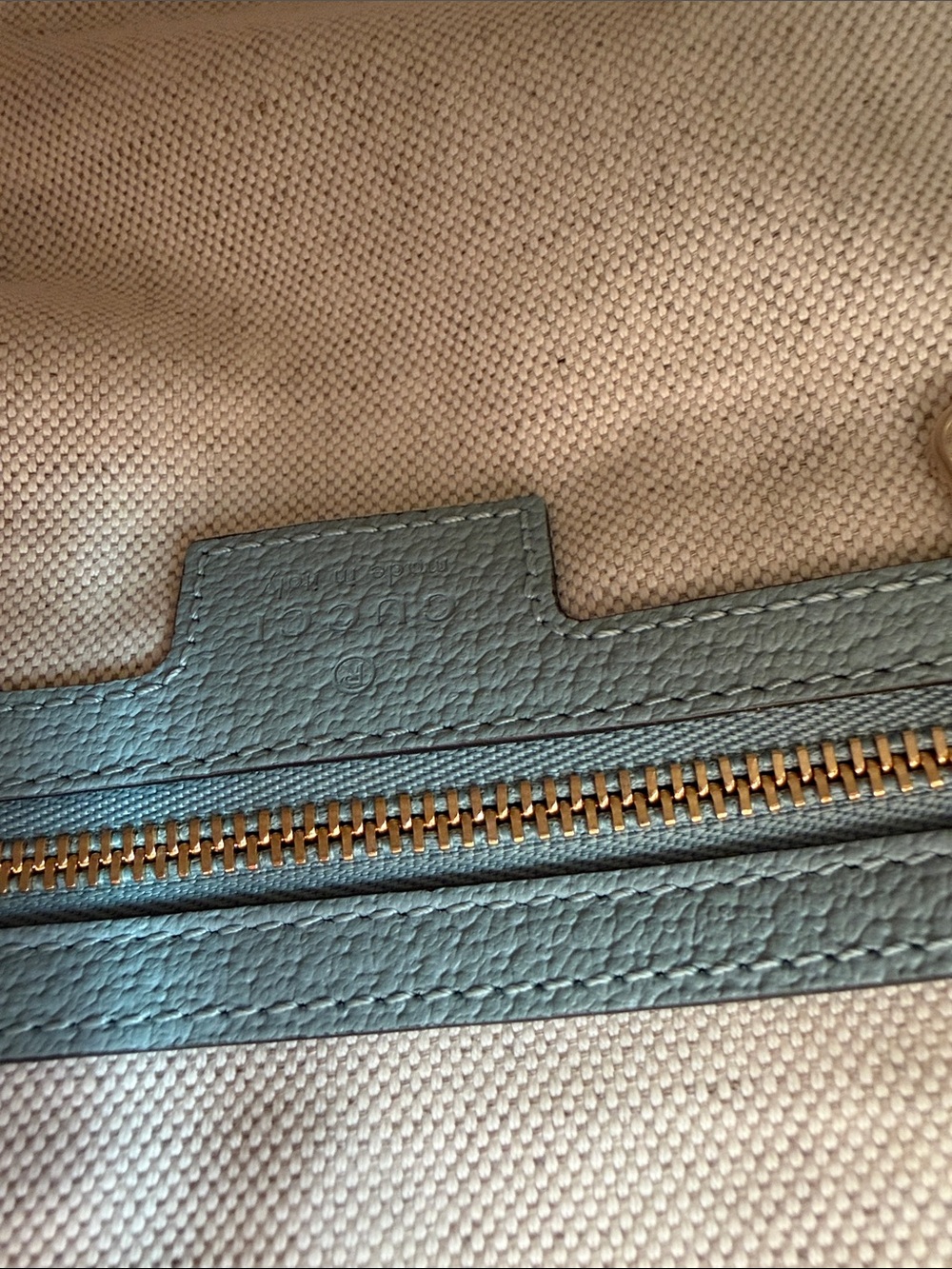 NEW Gucci Light Blue GG Supreme Mini Ophidia Shoulder Bag - Picture 11 of 11